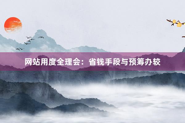 网站用度全理会：省钱手段与预筹办较